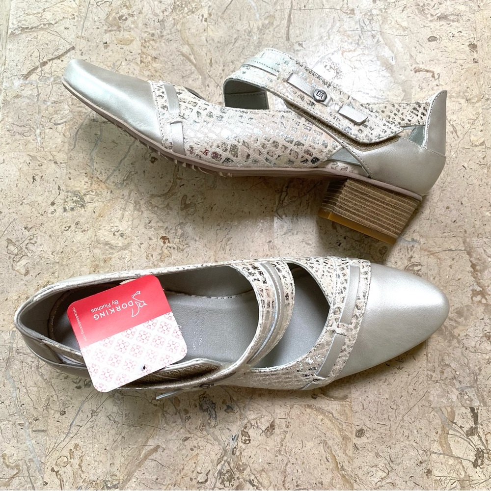 Dorking by Fluchos Tucan D8497 Mary Jane Leather Upper Spain Almond Toe Size 40